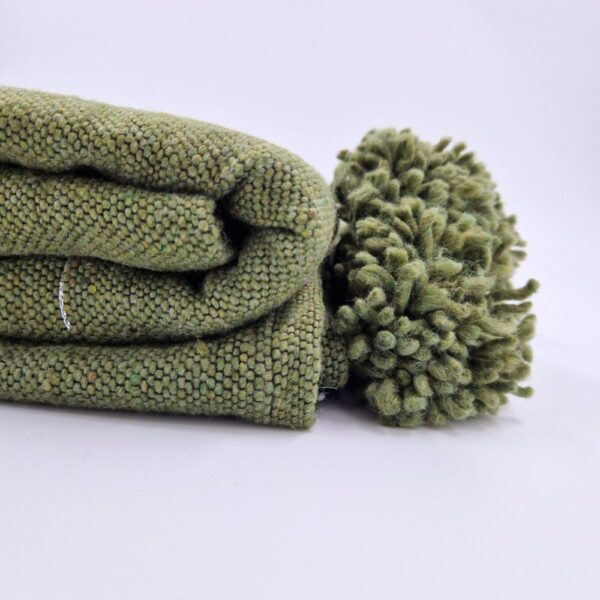 Handmade Moroccan Pom poms Blanket