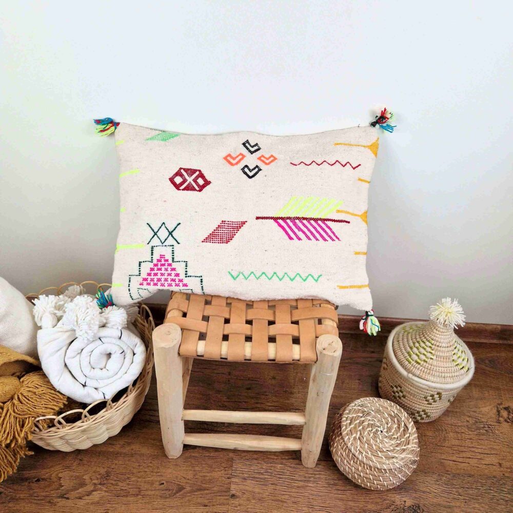 handmade woolen pillow