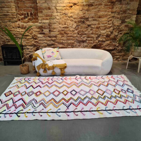 Handmade Moroccan Boucherouite Rug