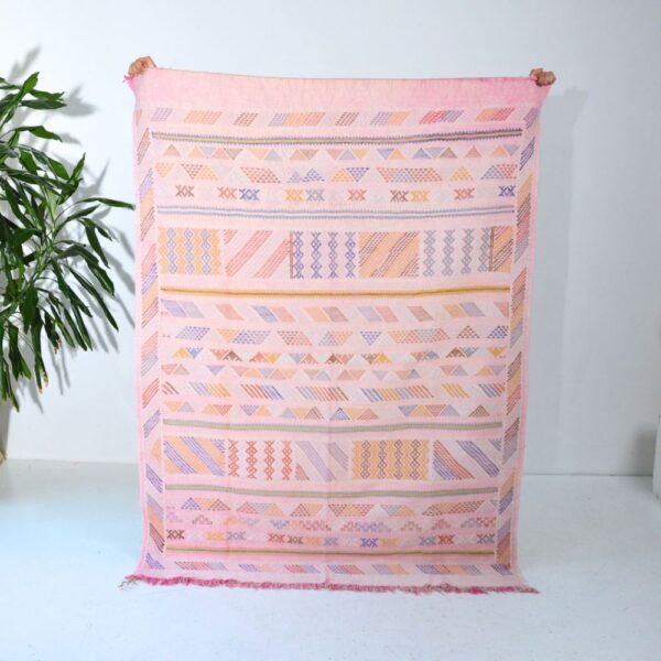 Handmade Baby Pink Rug