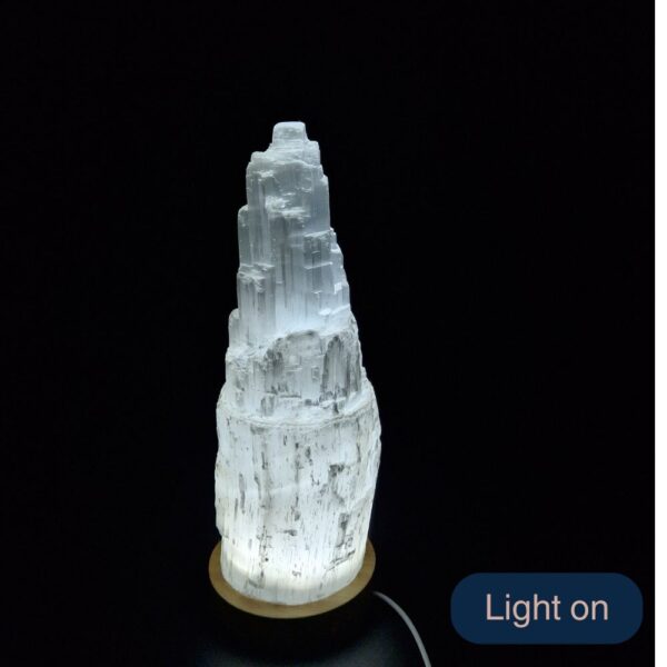 Selenite Iceberg Lamp