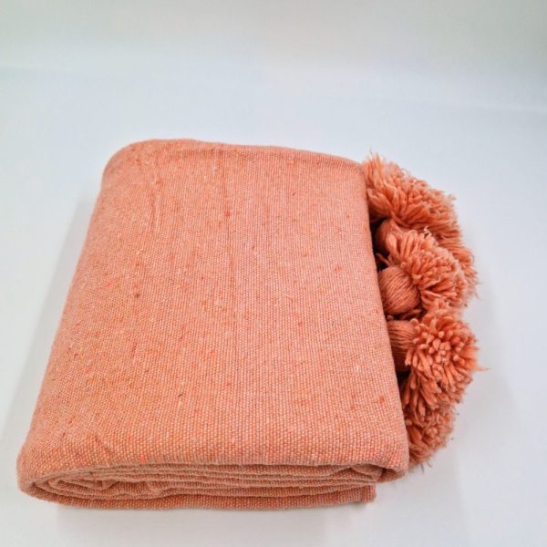 Coral Pink Small Blanket