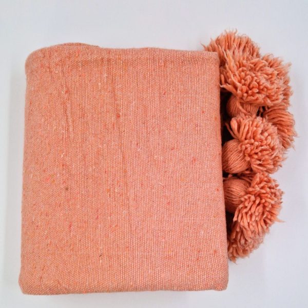 Coral Pink Small Blanket